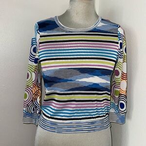 Sport Missoni striped stripe blouse top small s